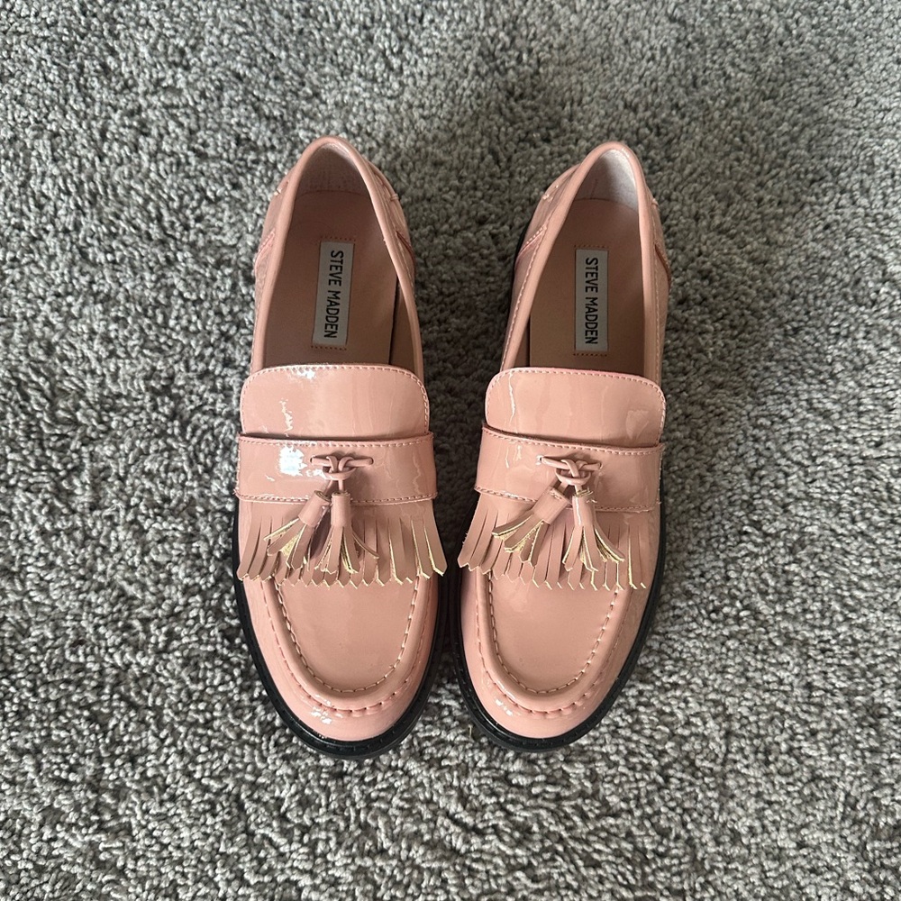 Steve Madden Blush Tassel Loafers